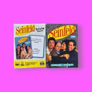 Seinfeld Trivia Game & Icons Playing Cards Set